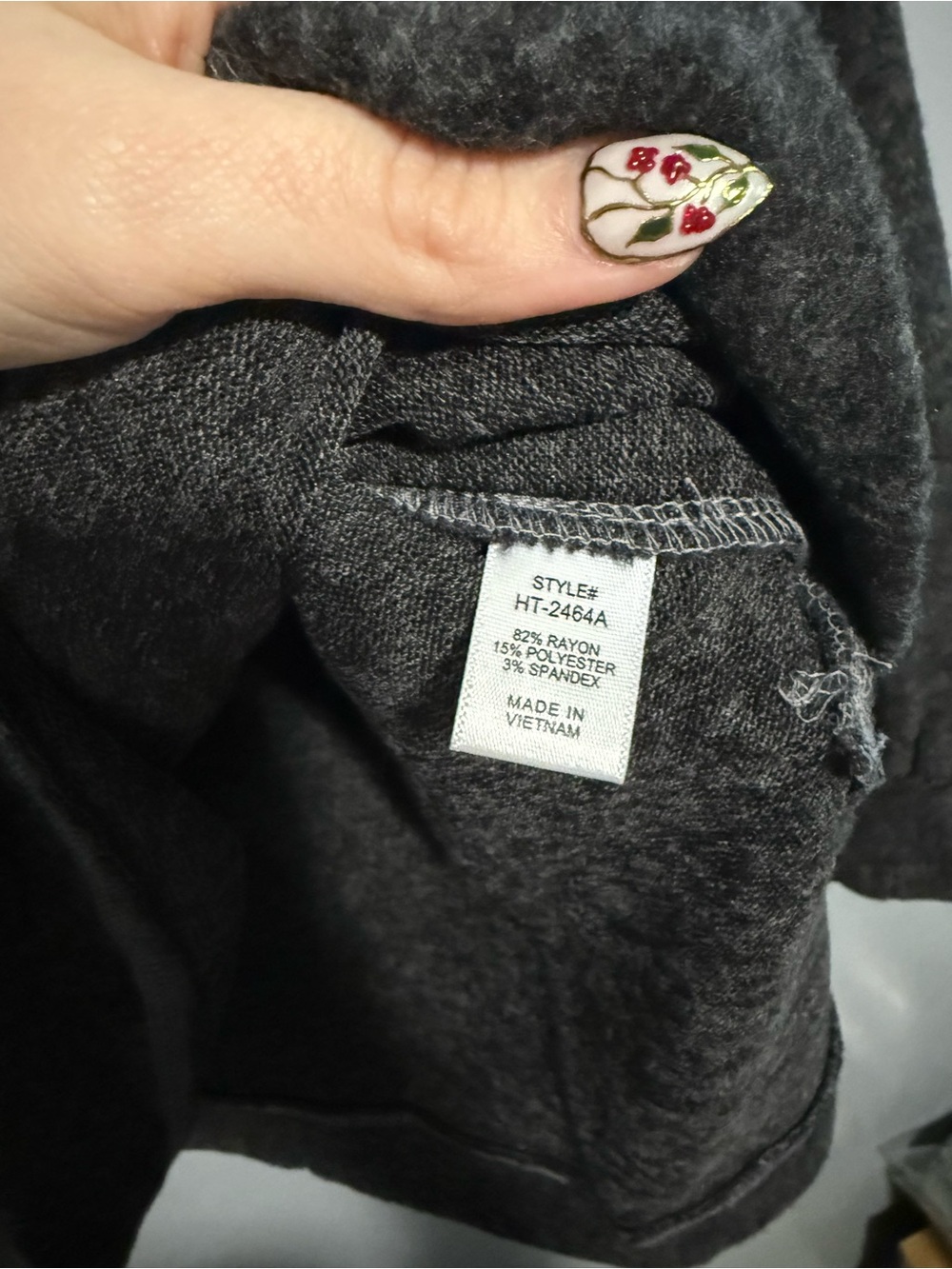 Zenana Super Soft Charcoal Pocket Lightweight Sweatshirt Top BB14 - Picture 5 of 6